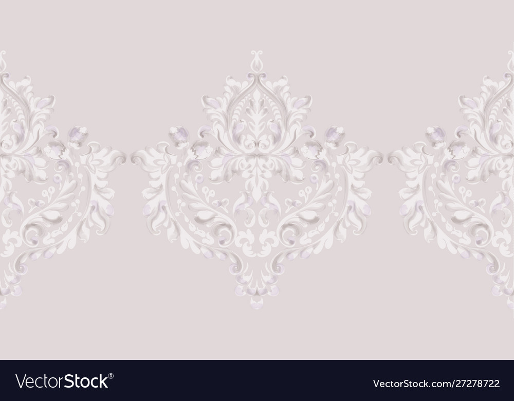 Rococo texture pattern vector image Rococo texture pattern