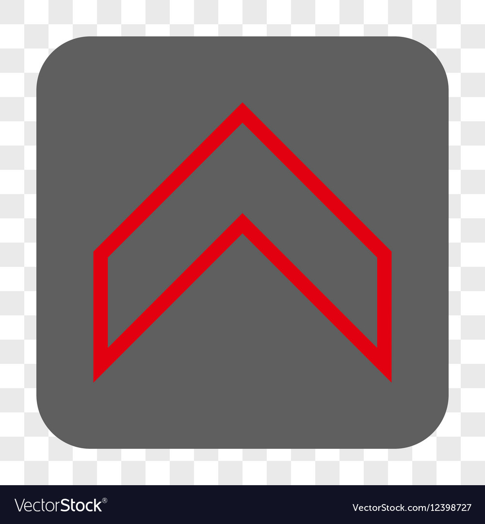Arrowhead up rounded square button