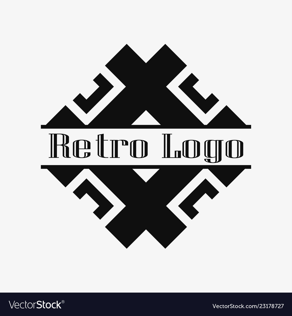 Art deco ornamental logo
