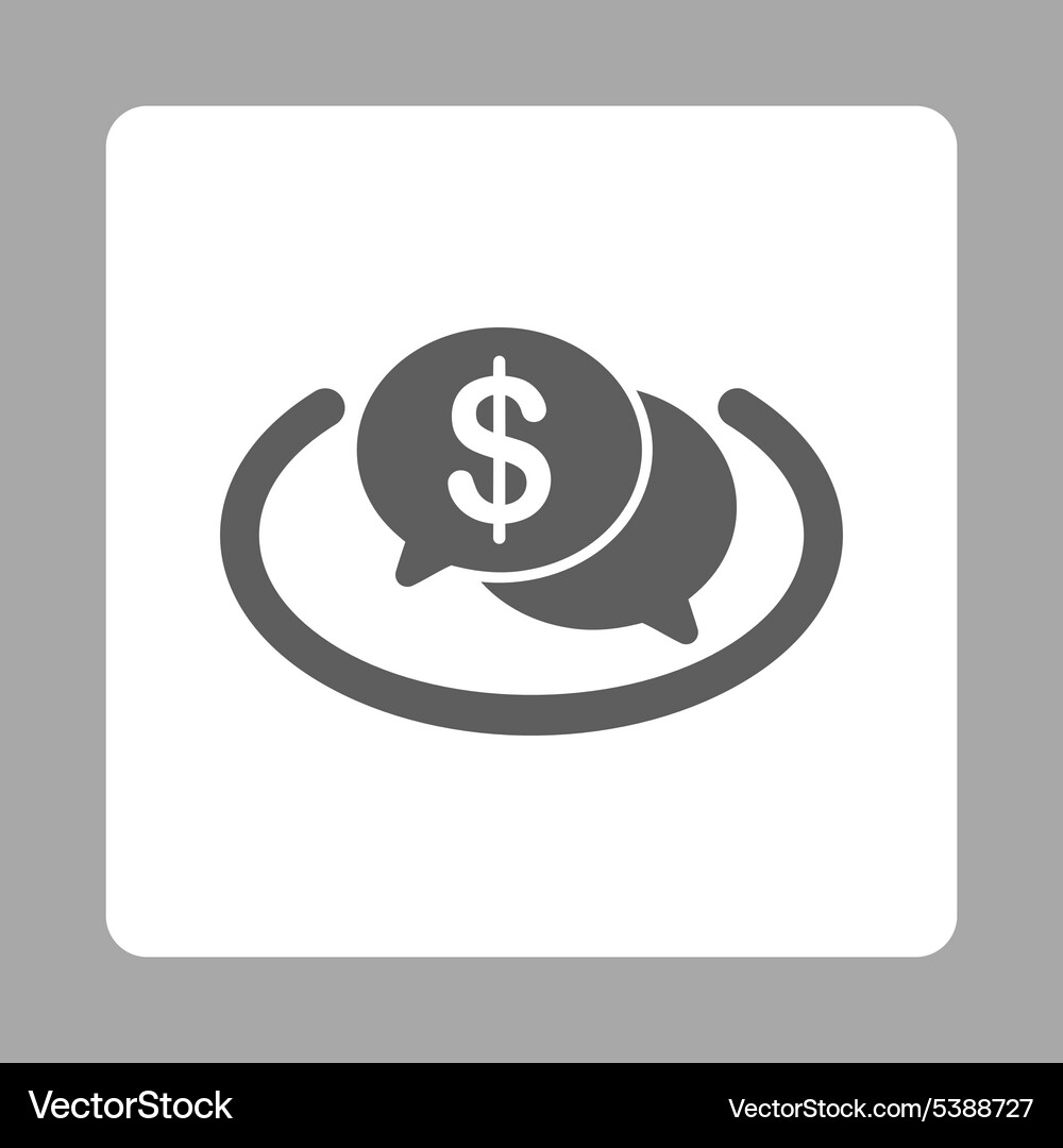 Financial network icon Royalty Free Vector Image