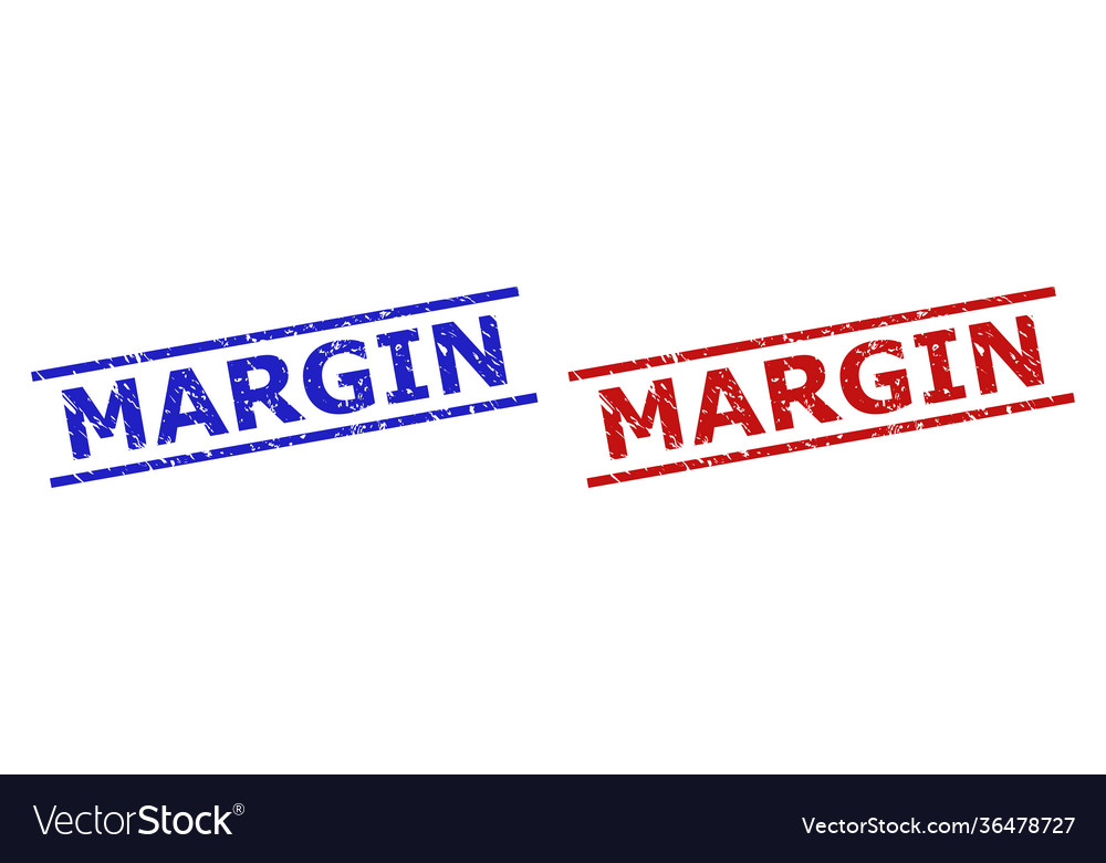 Margin seals with scratched texture and parallel