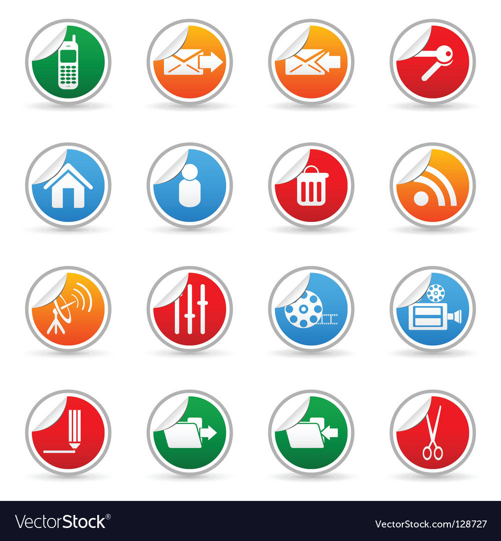 Media sticker icons
