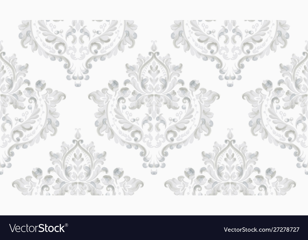 Rococo texture pattern vector image Rococo texture pattern