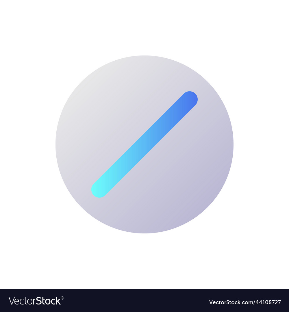 Stop sign pixel perfect flat gradient two-color
