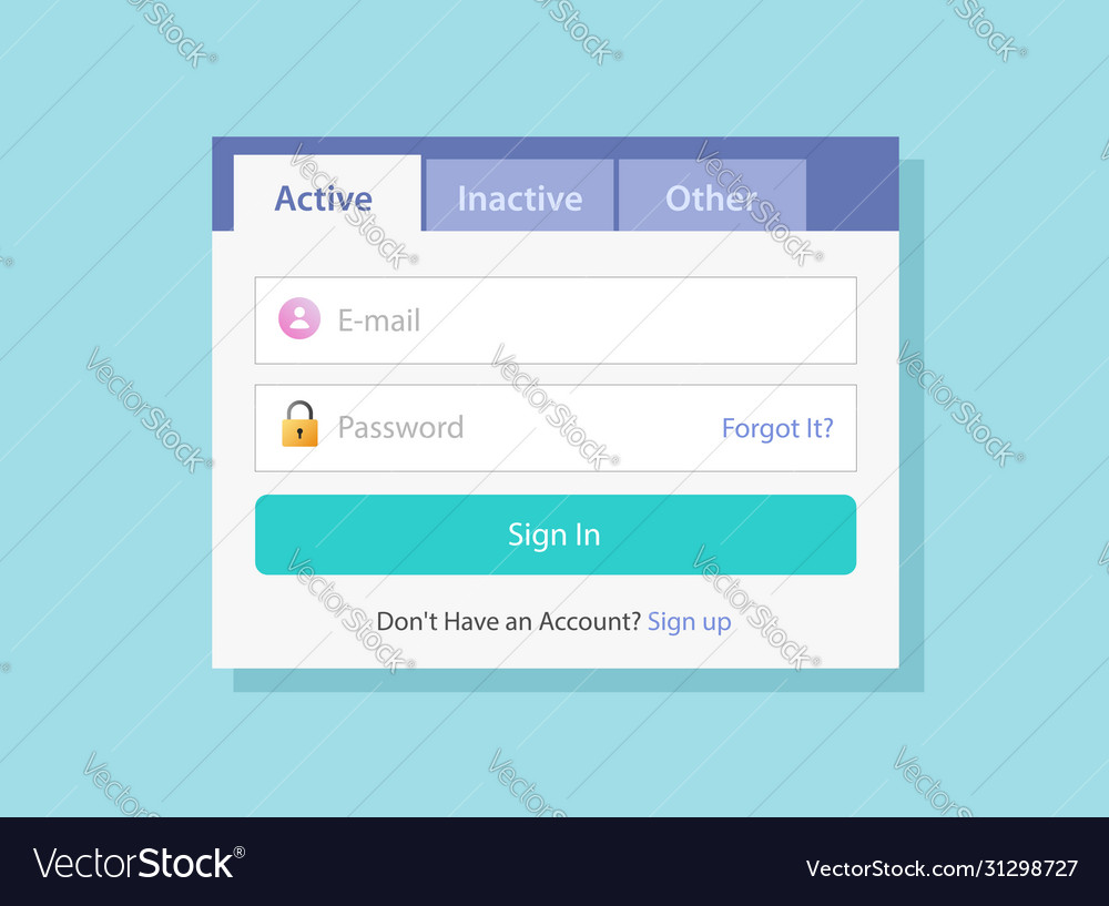 Tabbed UI Interface - Website Navigation
