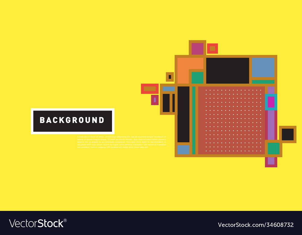 Abstract colorful rectangle background for banner