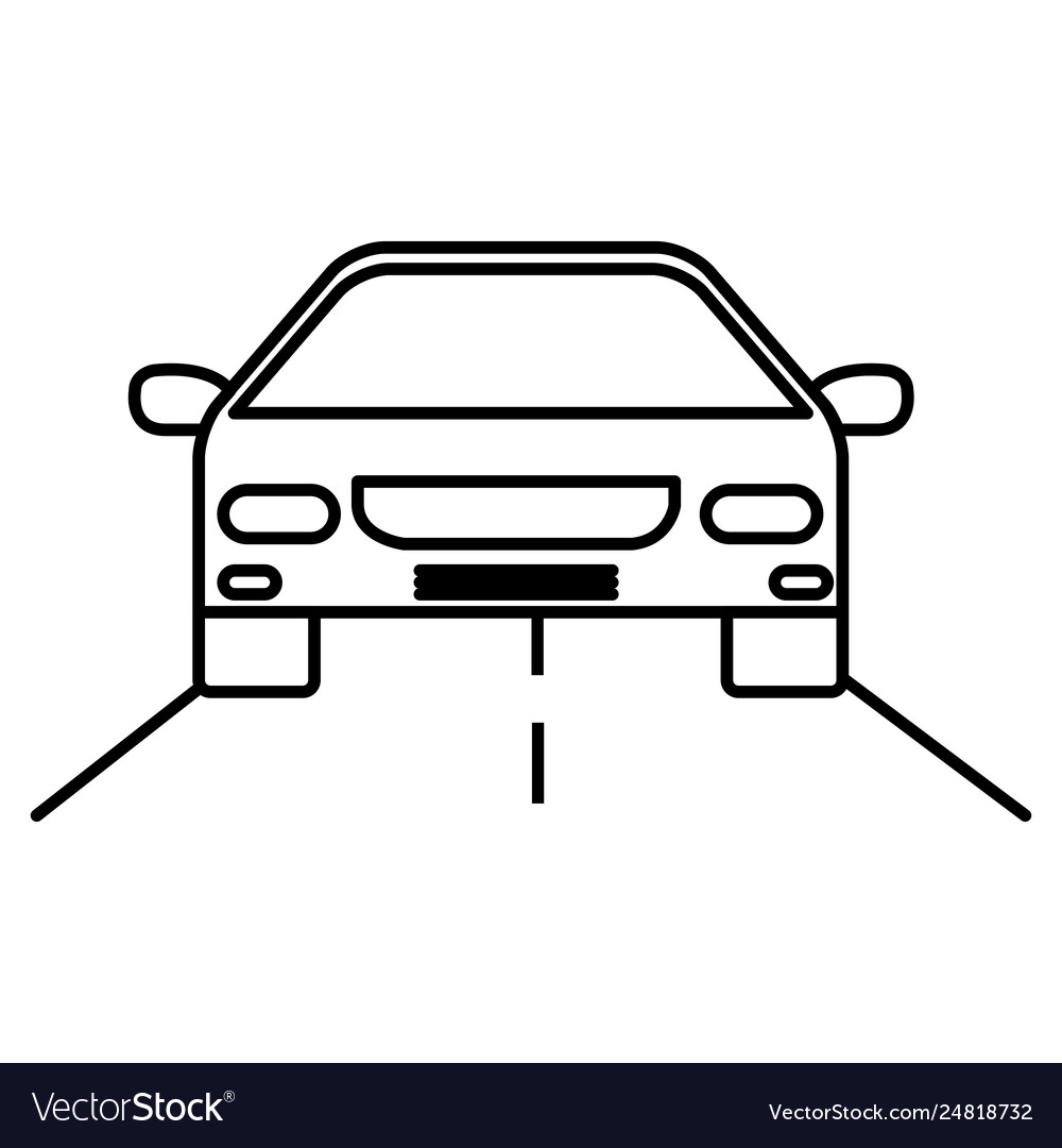 Car sedan front vehicle icon