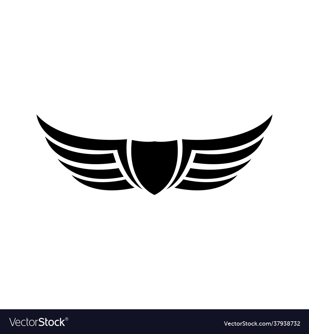 Falcon wing logo template