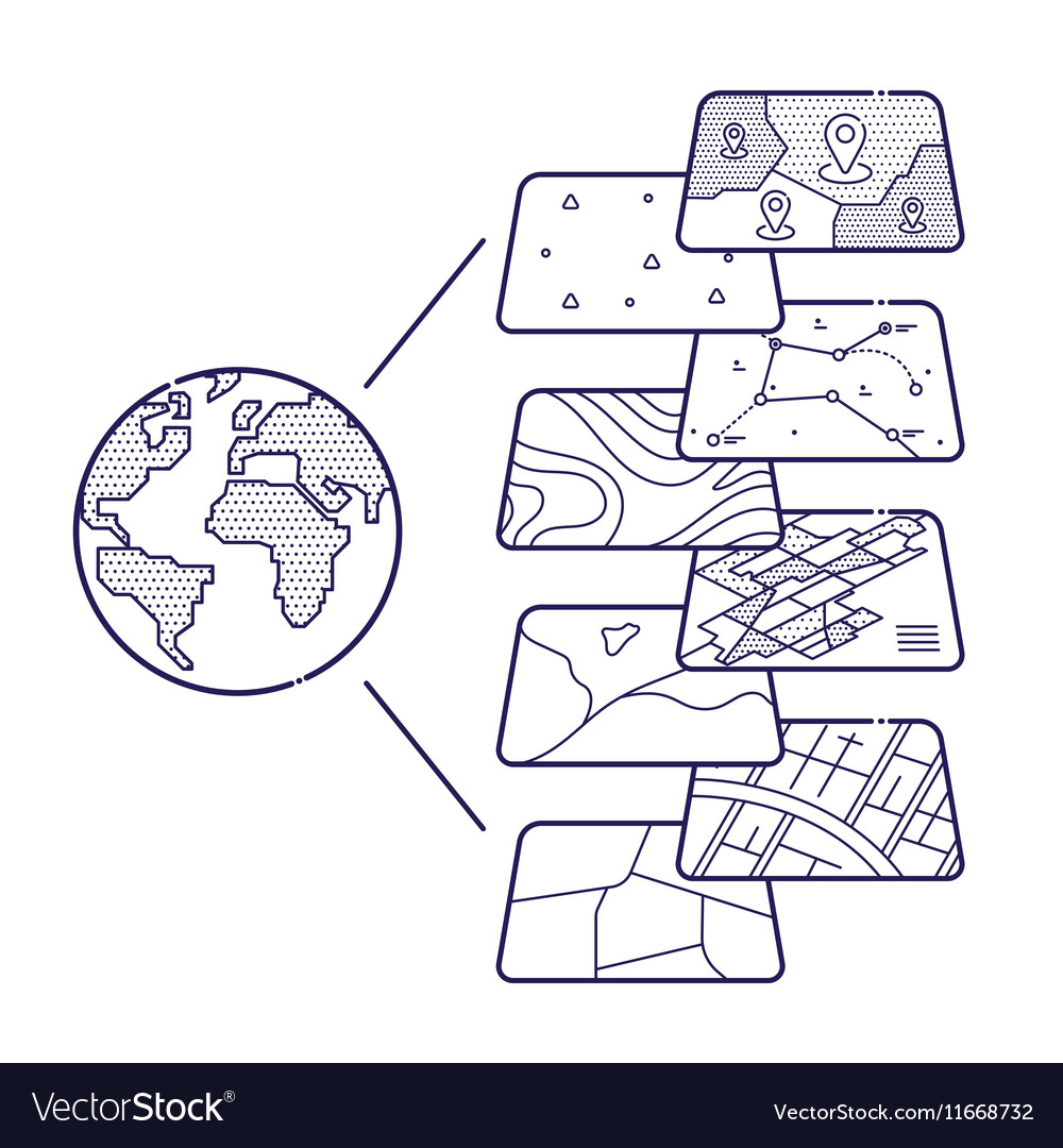 gis-concept-data-layers-for-infographic-royalty-free-vector