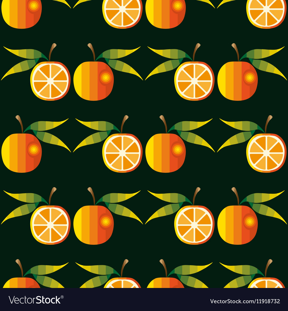 Oranges seamless pattern