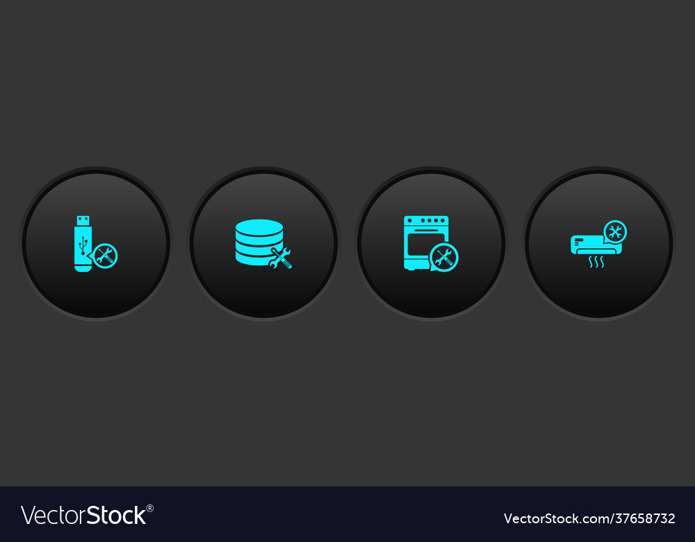 Set usb flash drive service database server oven