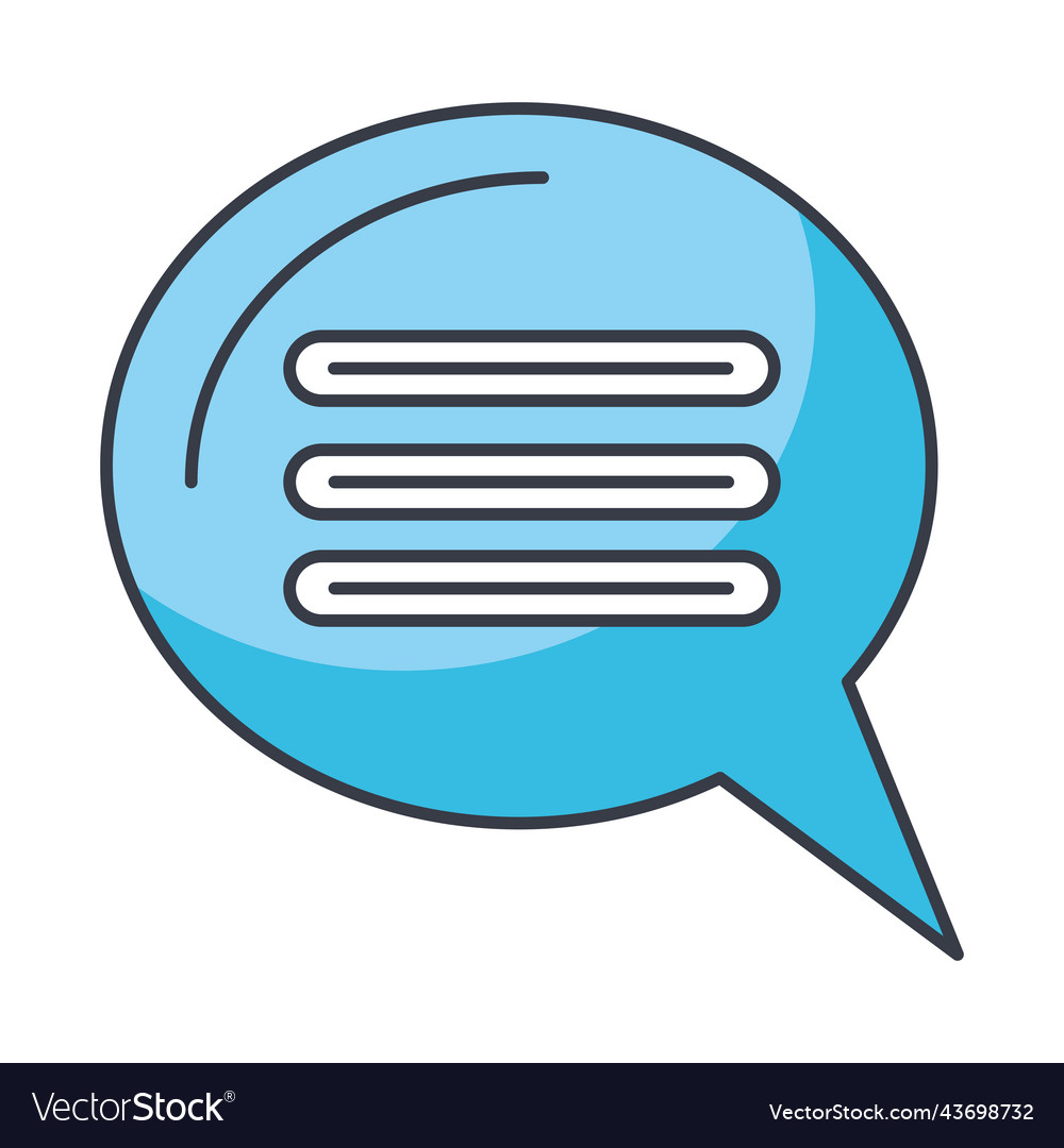 Speech bubble message