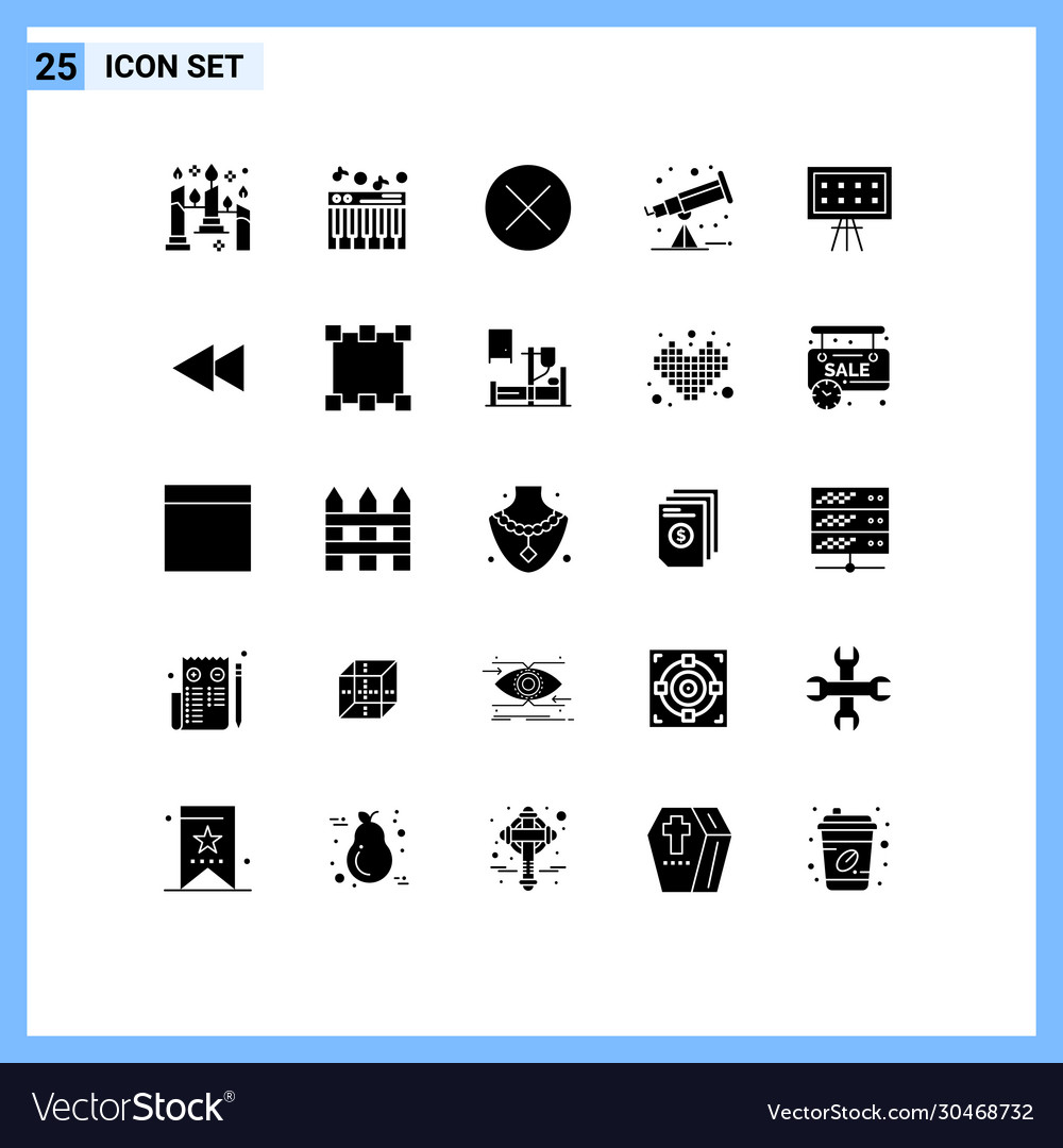 Stock Icon Pack 25 Linienzeichen und Symbole