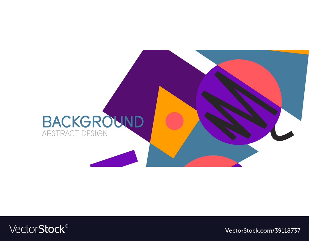 Abstract background blocks lines triangles vector image Abstract background blocks lines triangles