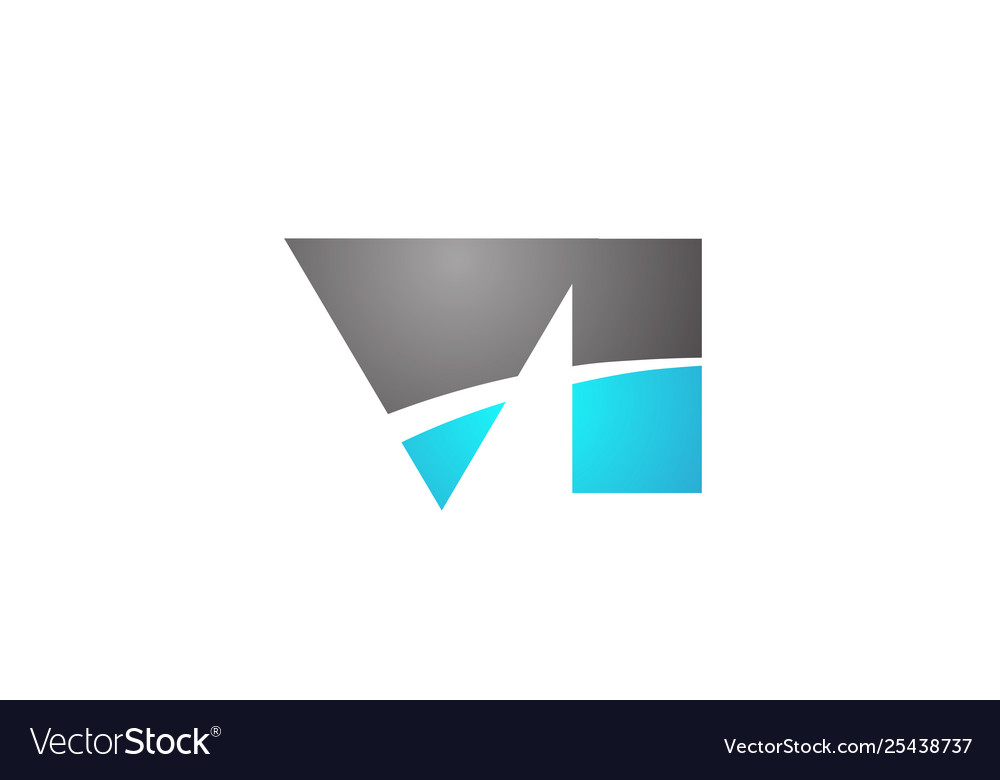 Alphabet letter vi v i logo company icon design