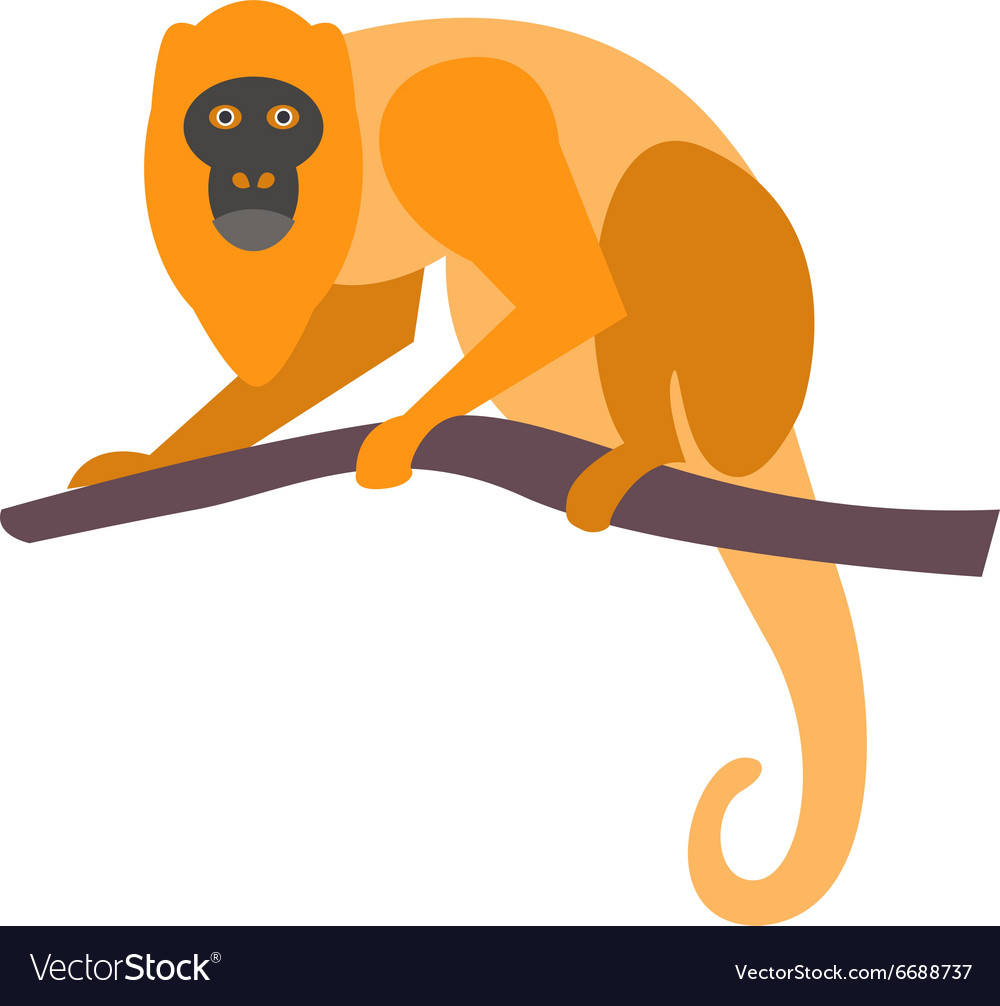 Cute monkey icon logo symbol