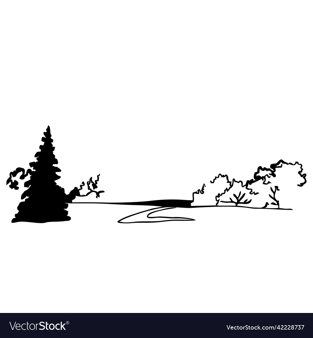 Forest flat icon Royalty Free Vector Image - VectorStock