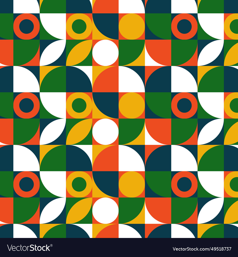 Geometric simple pattern seamless with parts Vector Image Geometric simple pattern seamless with parts