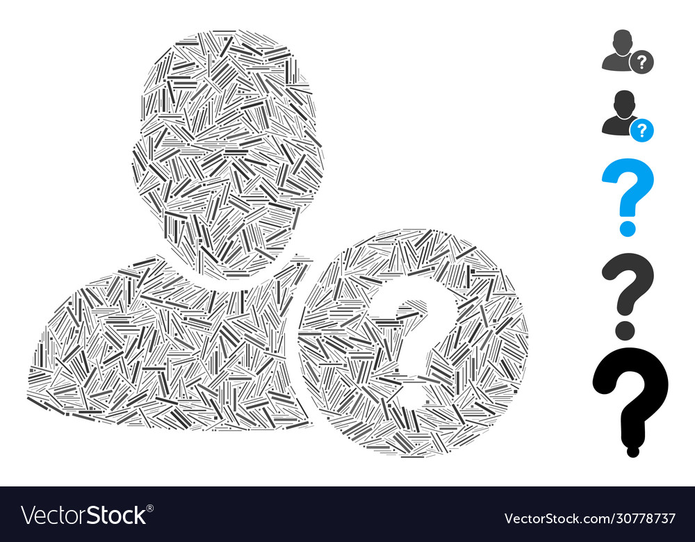 Hatch user question icon mosaic