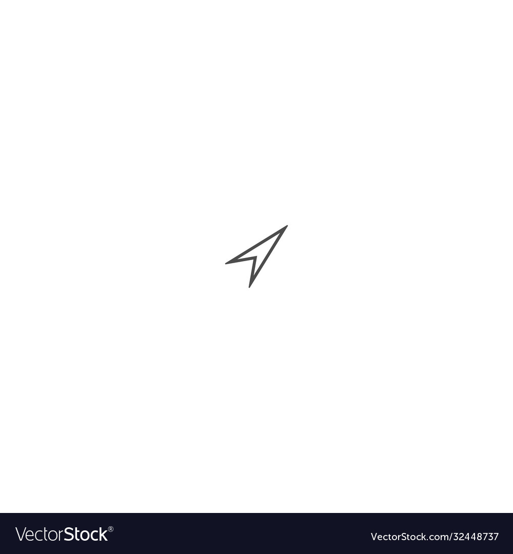 Mouse cursor pointer icon logo vector image Mouse cursor pointer icon logo