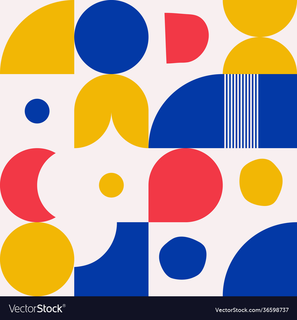 Neo modernism artwork pattern design