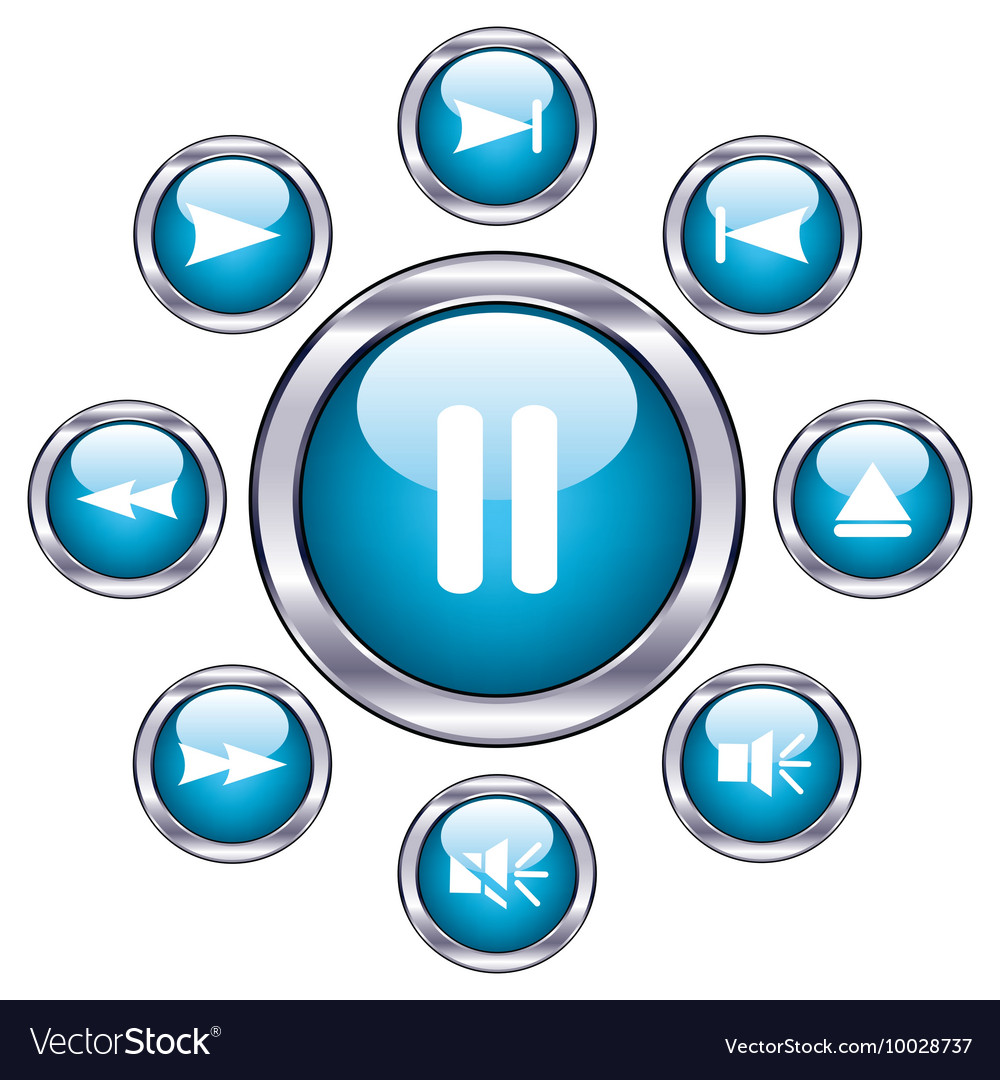 Set of glossy buttons