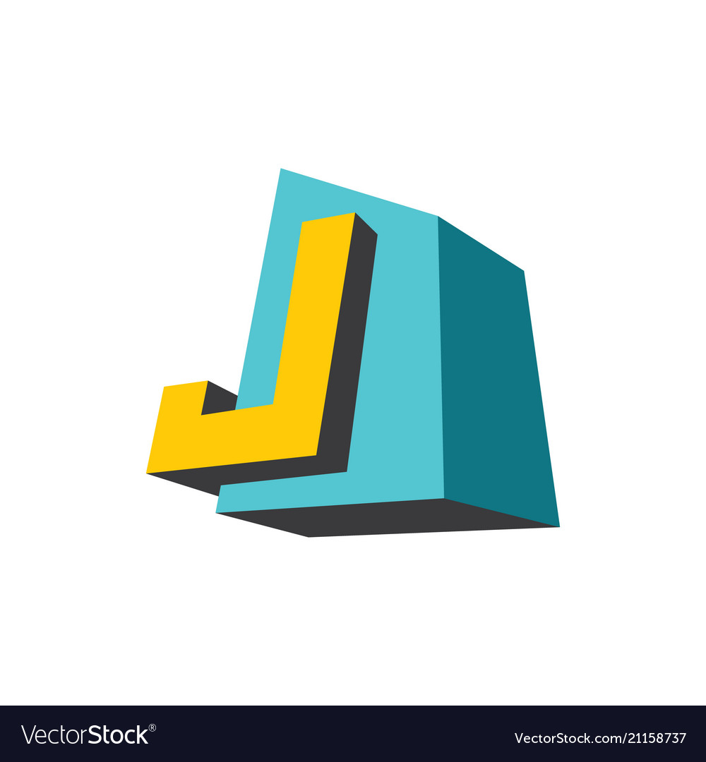 Sign of the letter j Royalty Free Vector Image