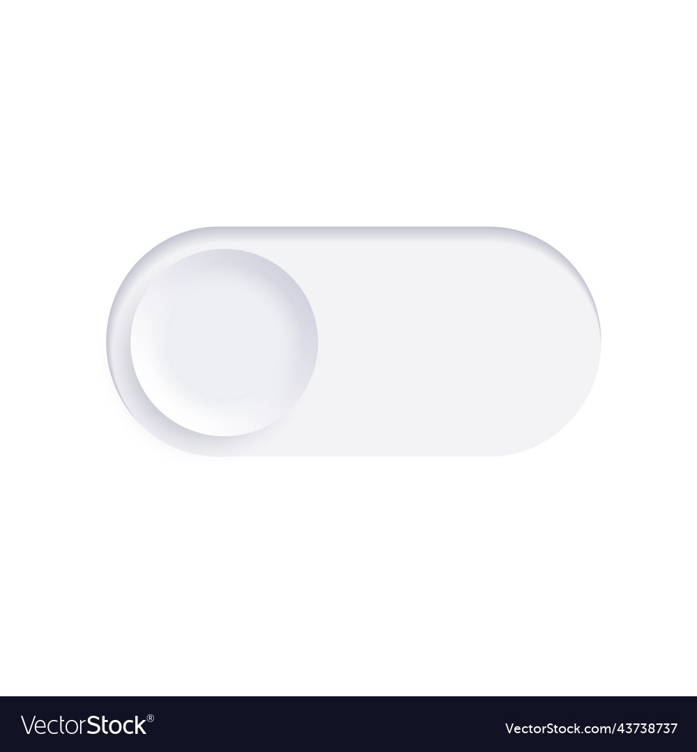 Toggle button icon vector image Toggle button icon