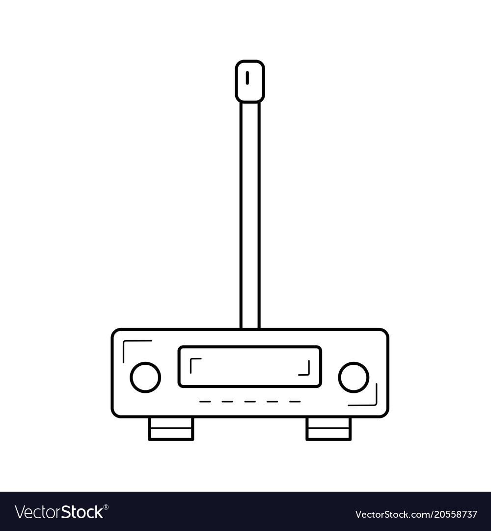 Transmitter Linie Symbol