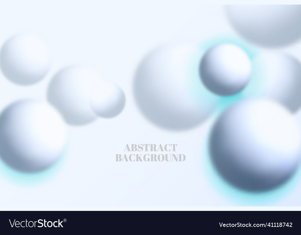 Abstract background with dynamic 3d spheres Vector Image Abstract background with dynamic 3d spheres