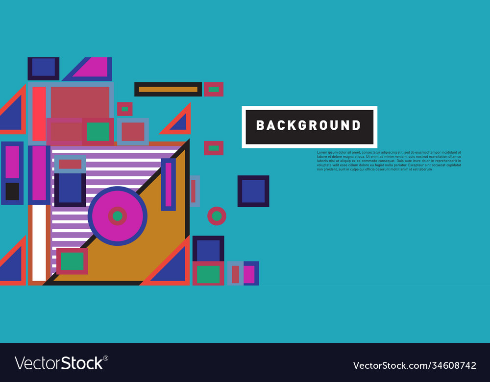 Abstract colorful rectangle background for banner