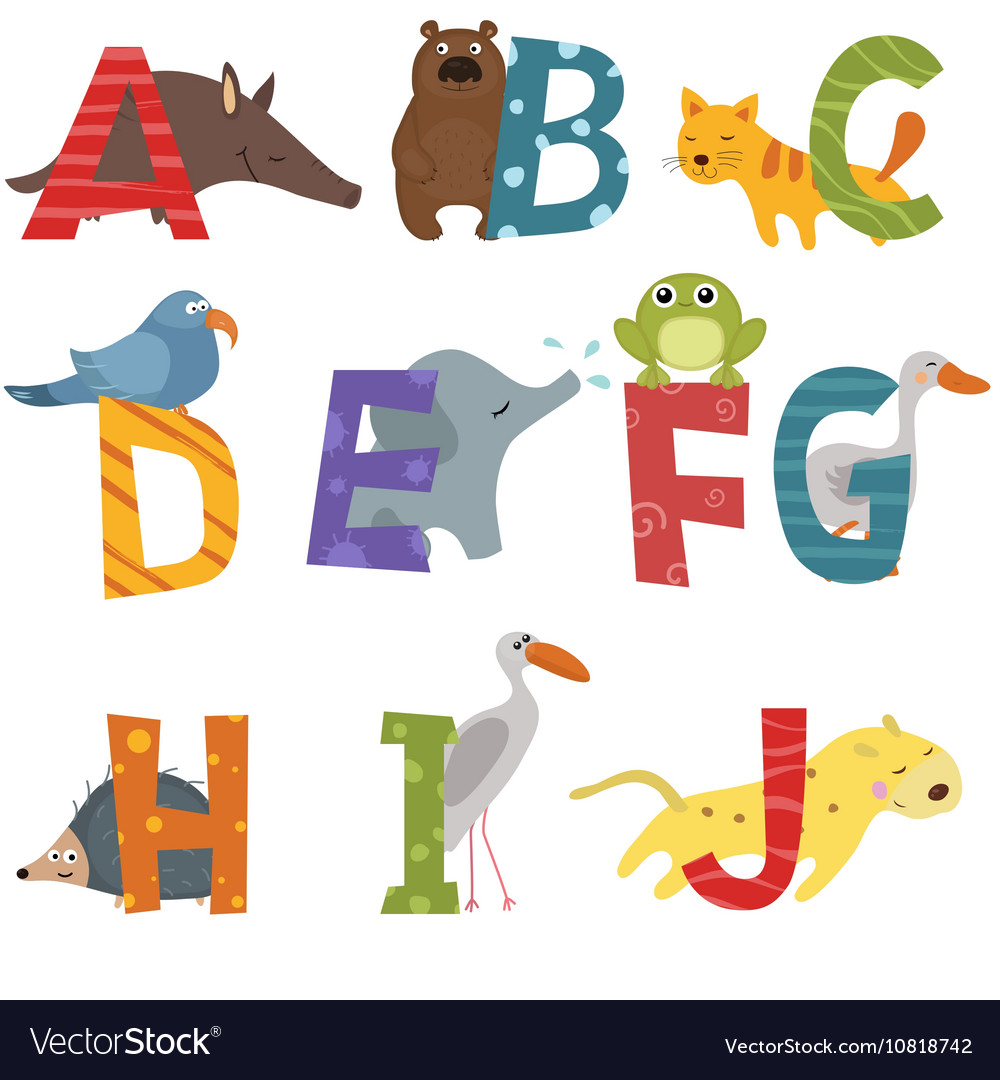 Cartoon Animal Alphabet
