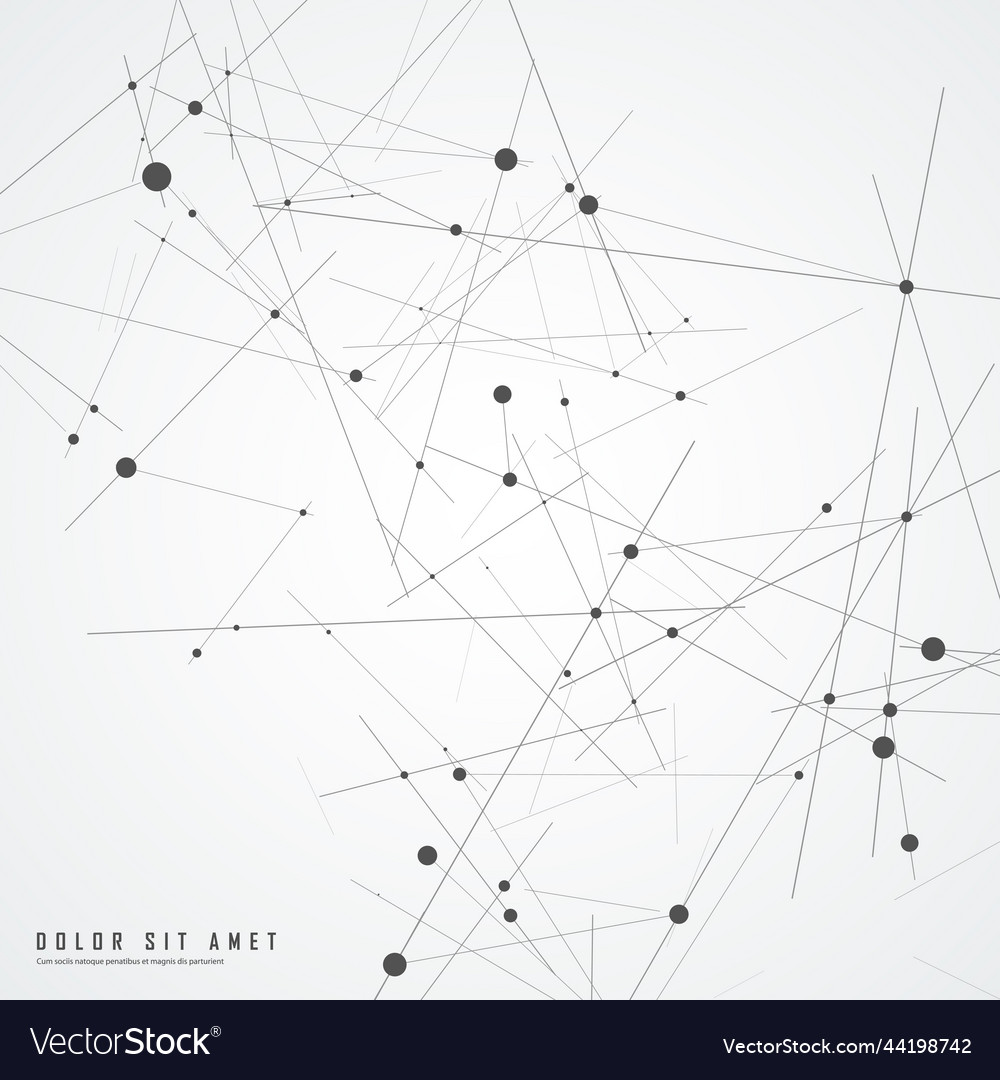 Connected Dots & Lines - Tech Background
