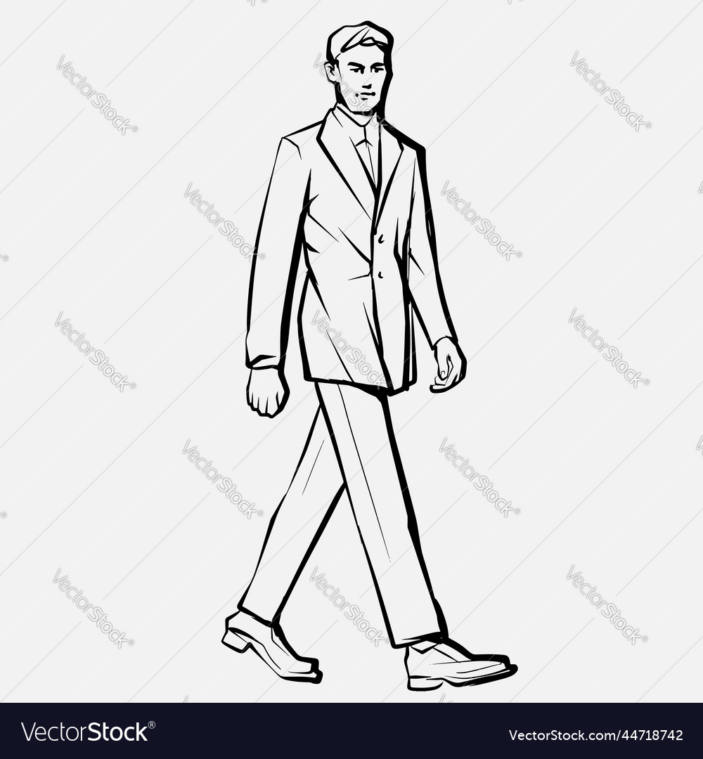 young-fashion-male-model-in-suit-royalty-free-vector-image