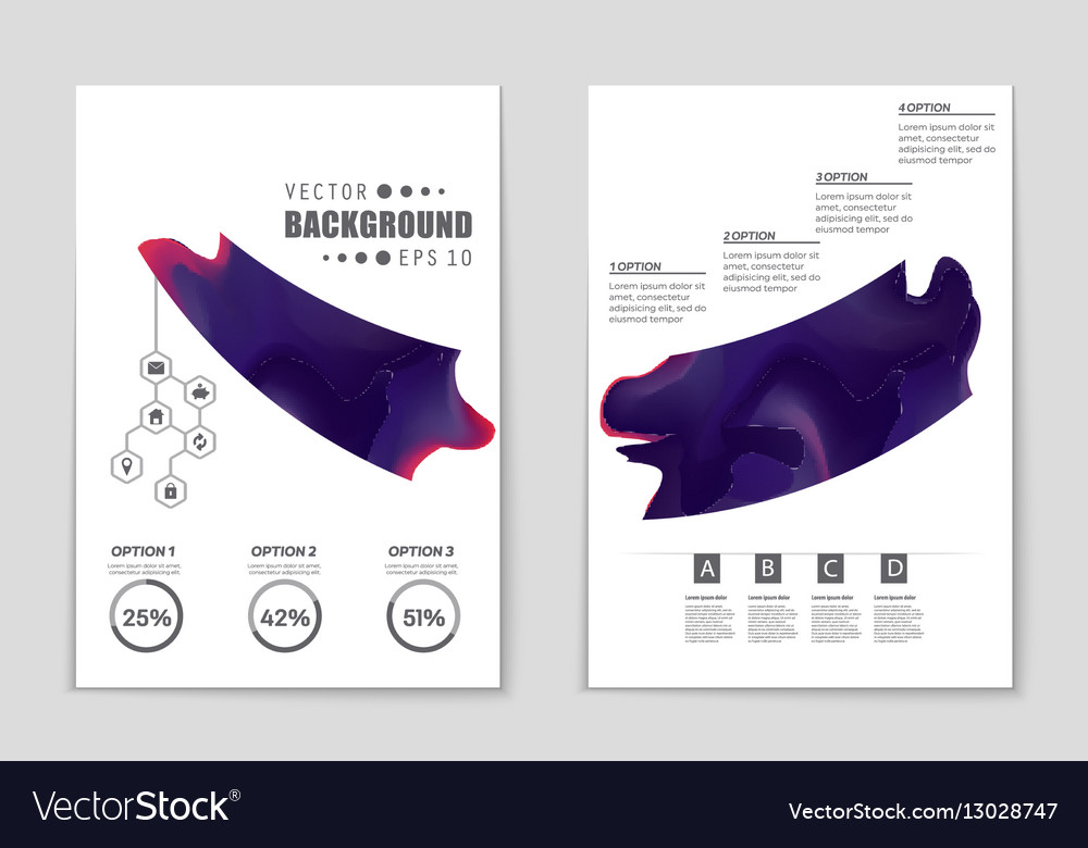 Abstract layout background set for art