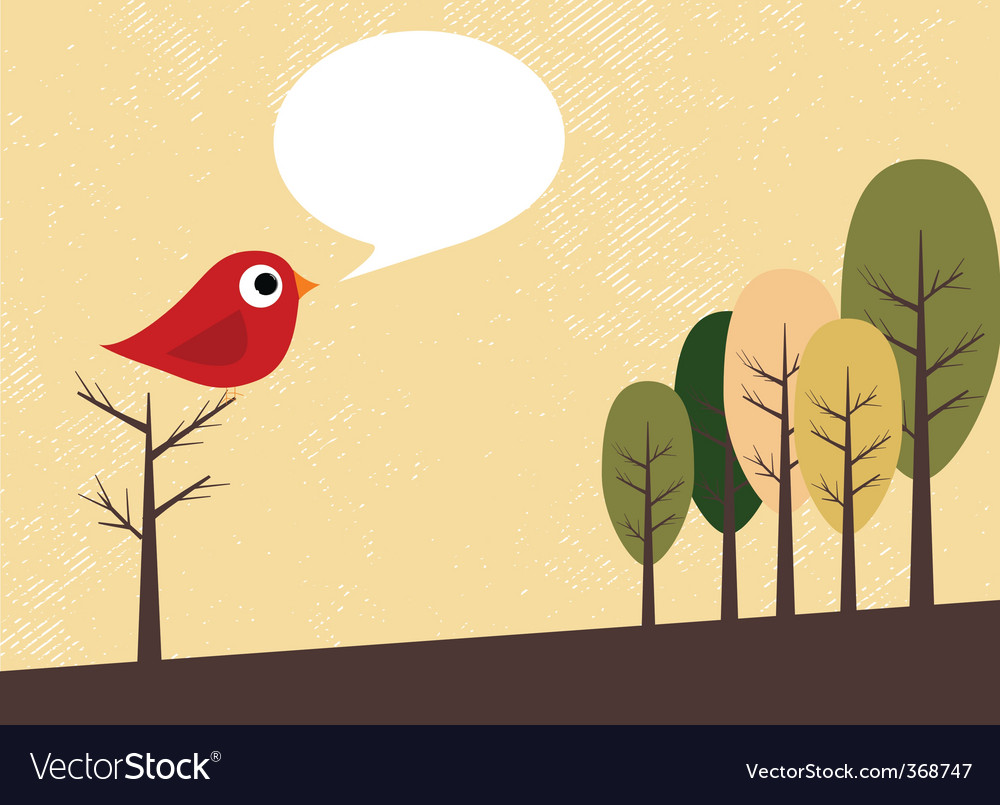 Bird and trees