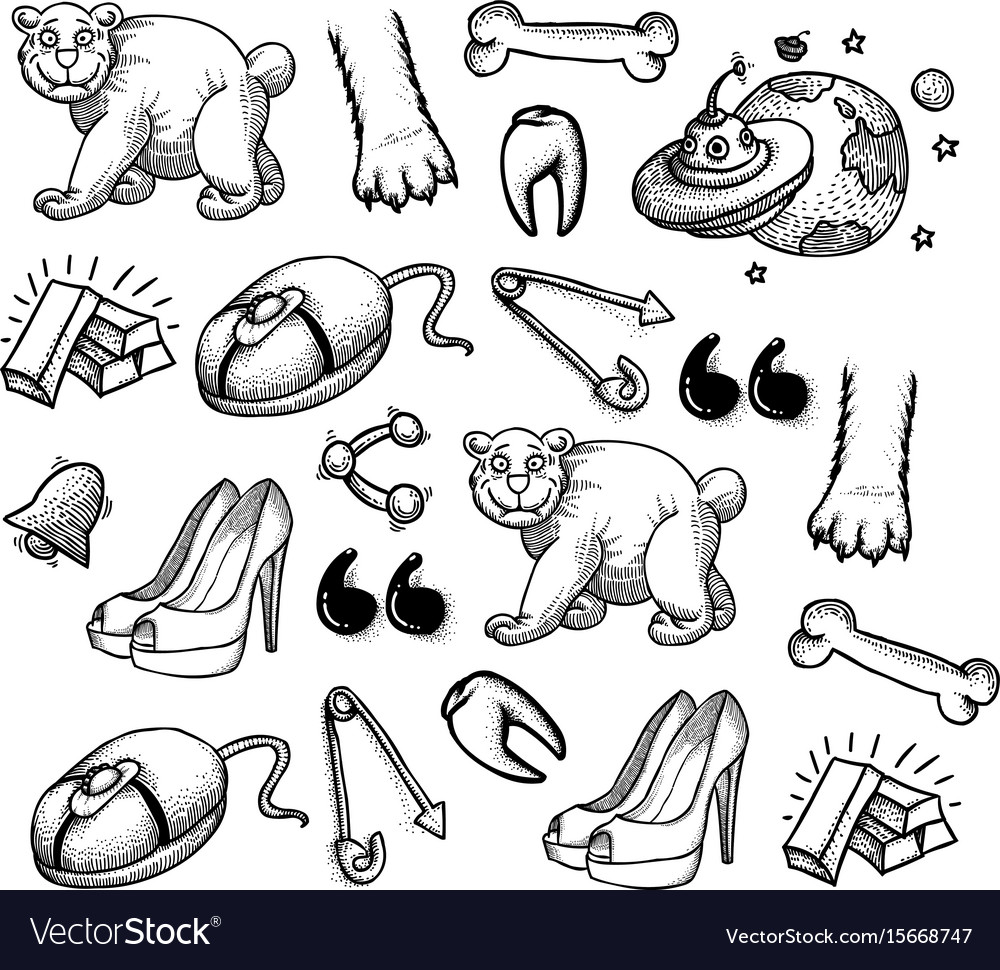 Cartoon characters seamless pattern
