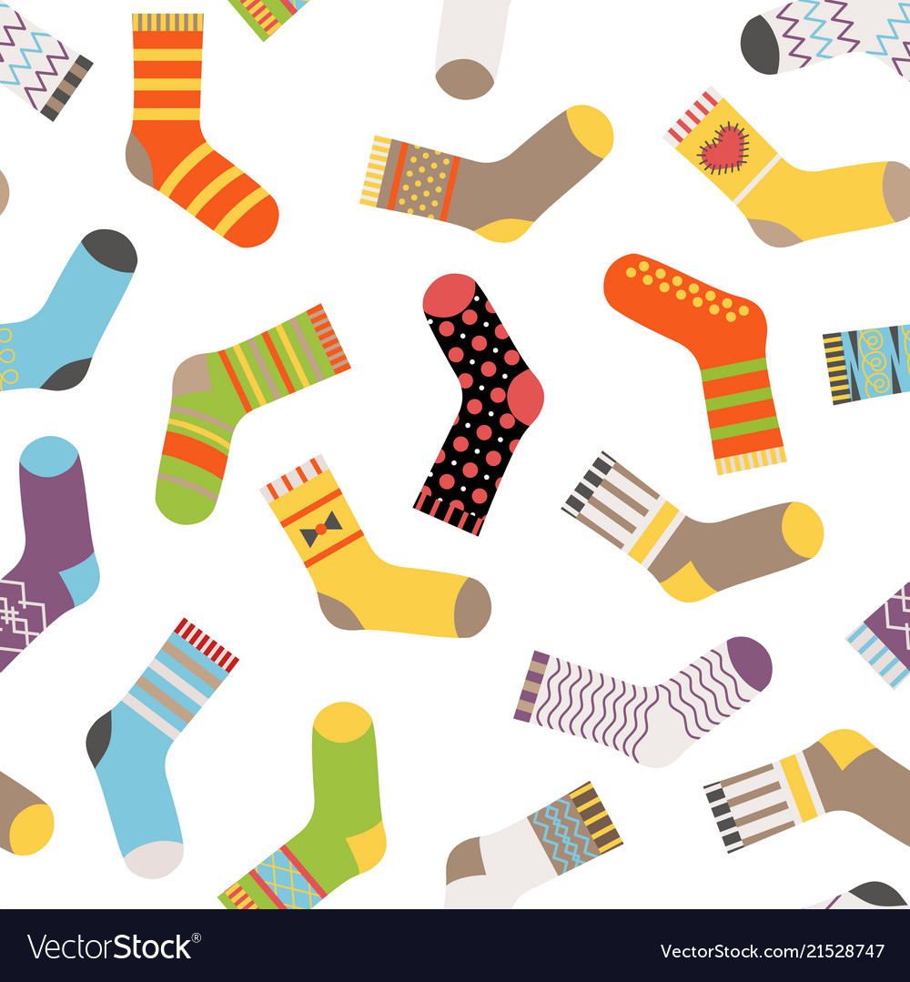 Colorful Sock Pattern Set