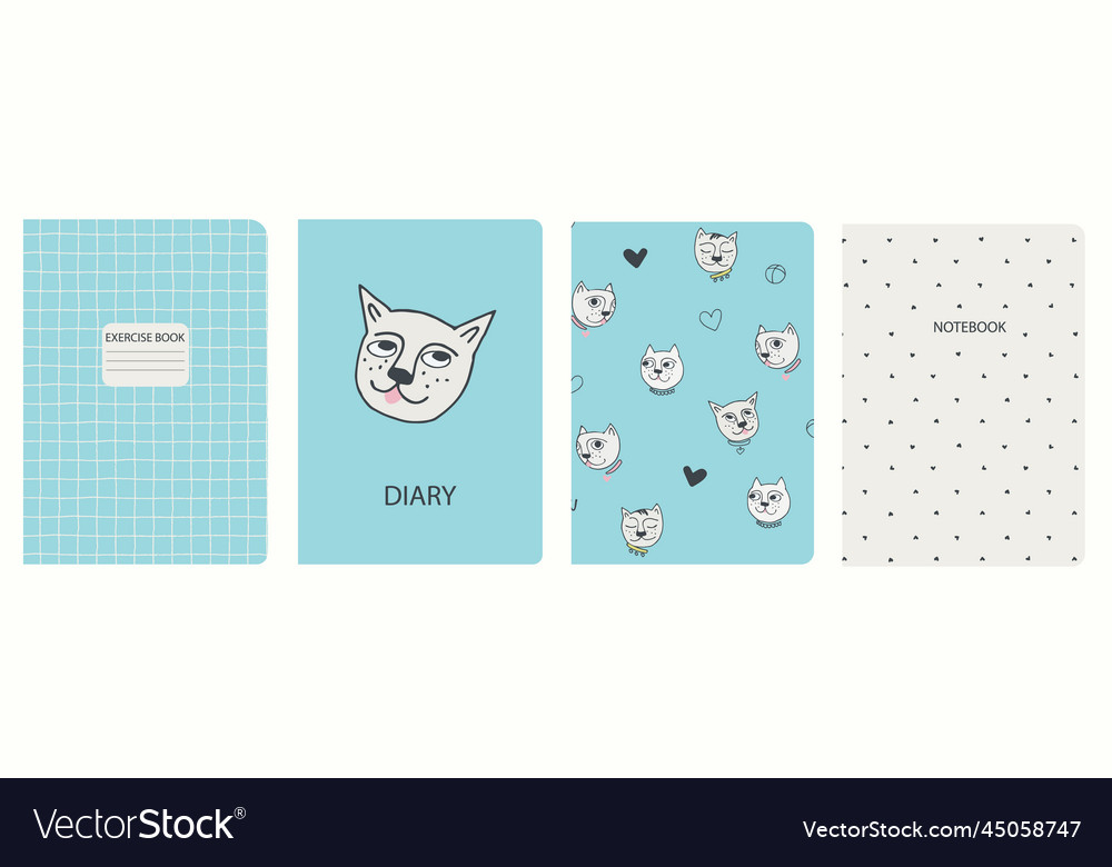 Cover page templates based on seamless patterns vector image Cover page templates based on seamless patterns