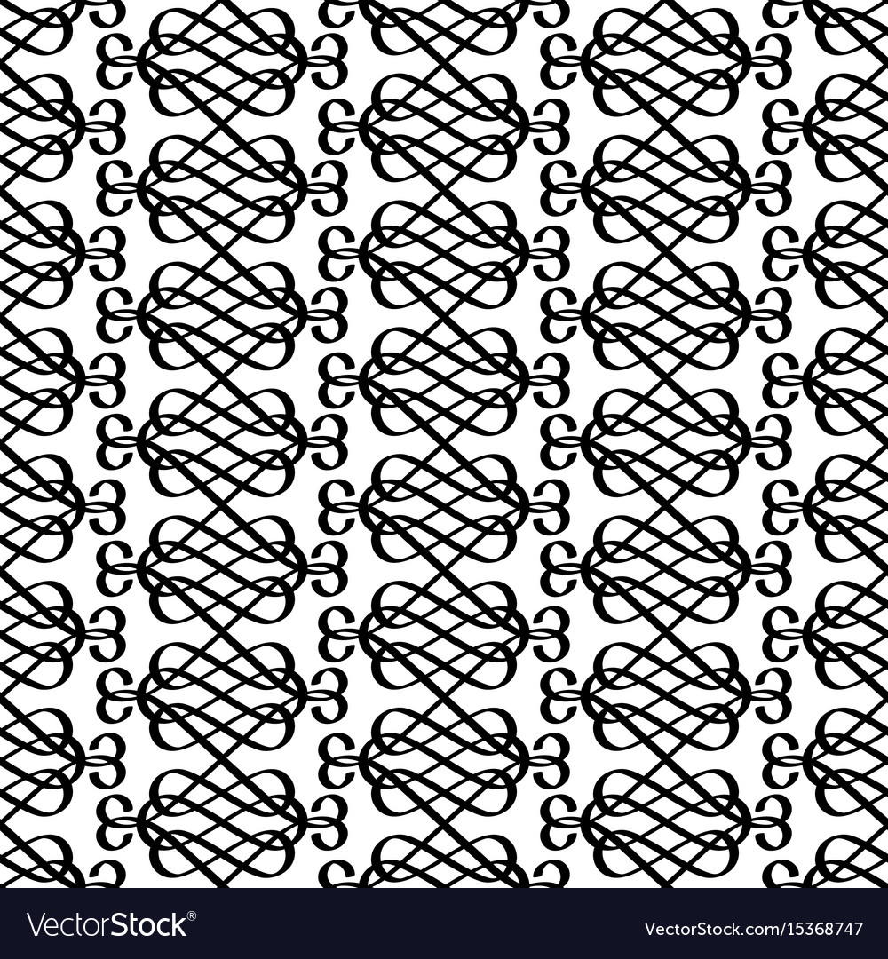 Decorative linear swirls pattern