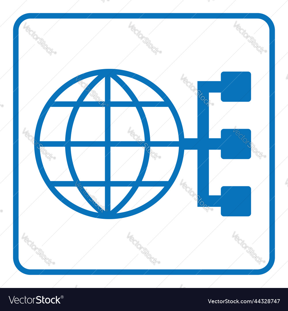 Development internet connection on a white