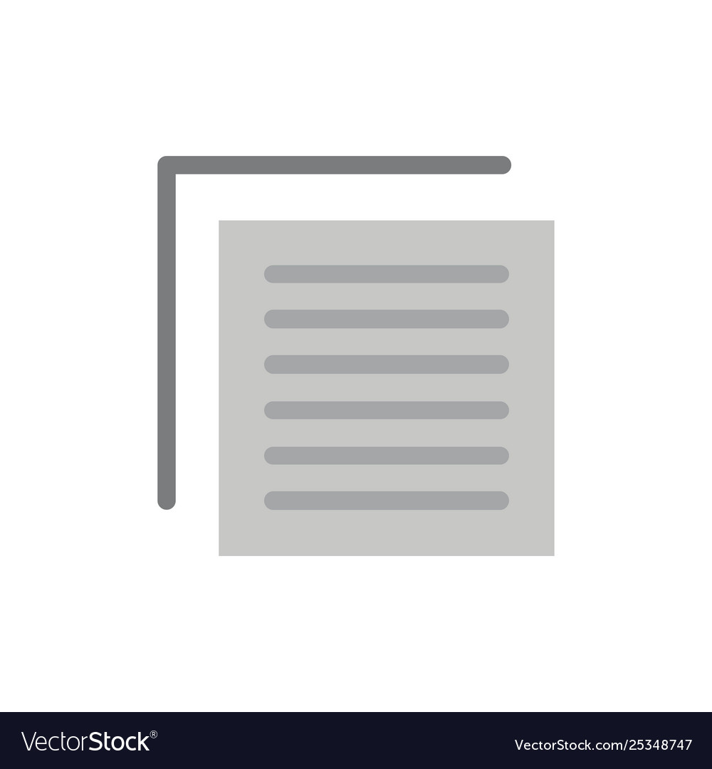 Document file user interface flat color icon vector image Document file user interface flat color icon