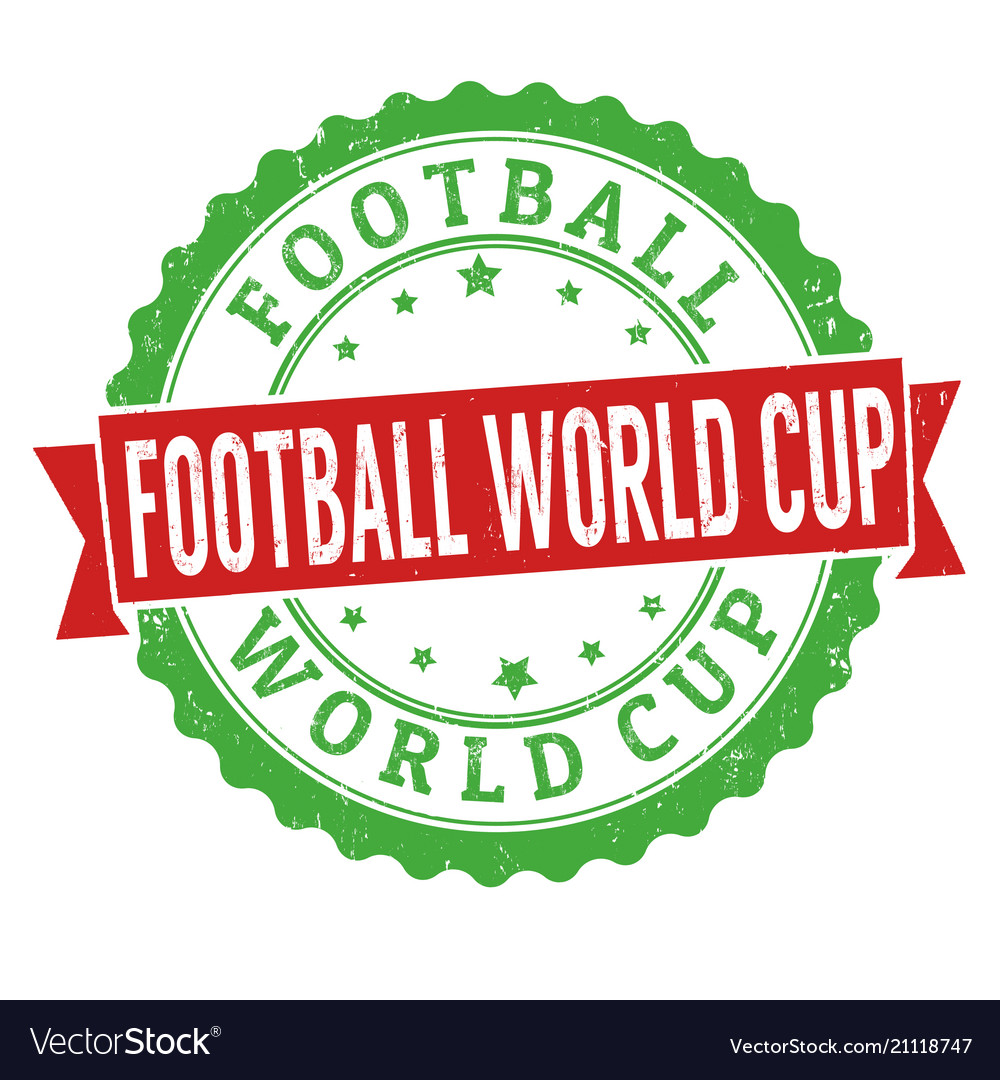 Football world cup grunge rubber stamp vector image Football world cup grunge rubber stamp