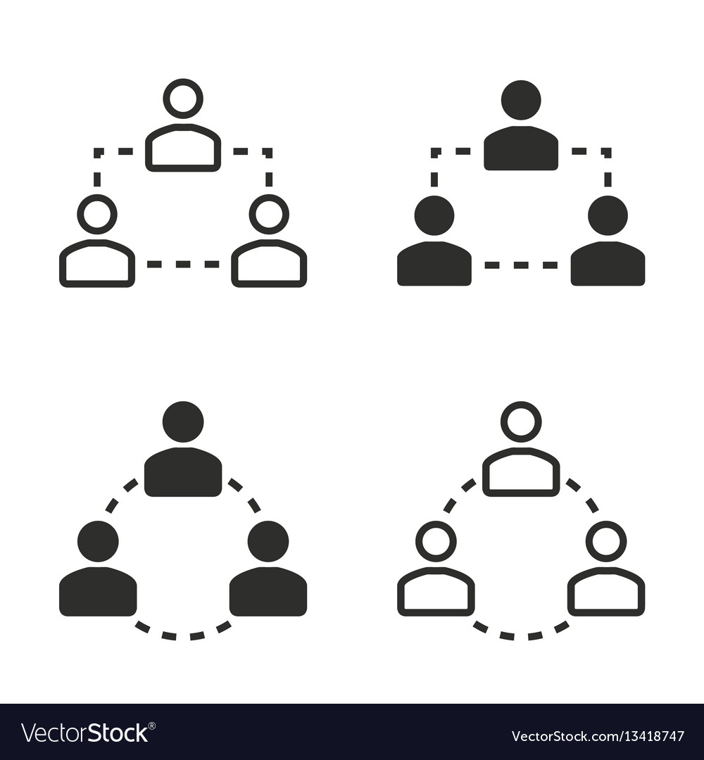 Human interaction icon set