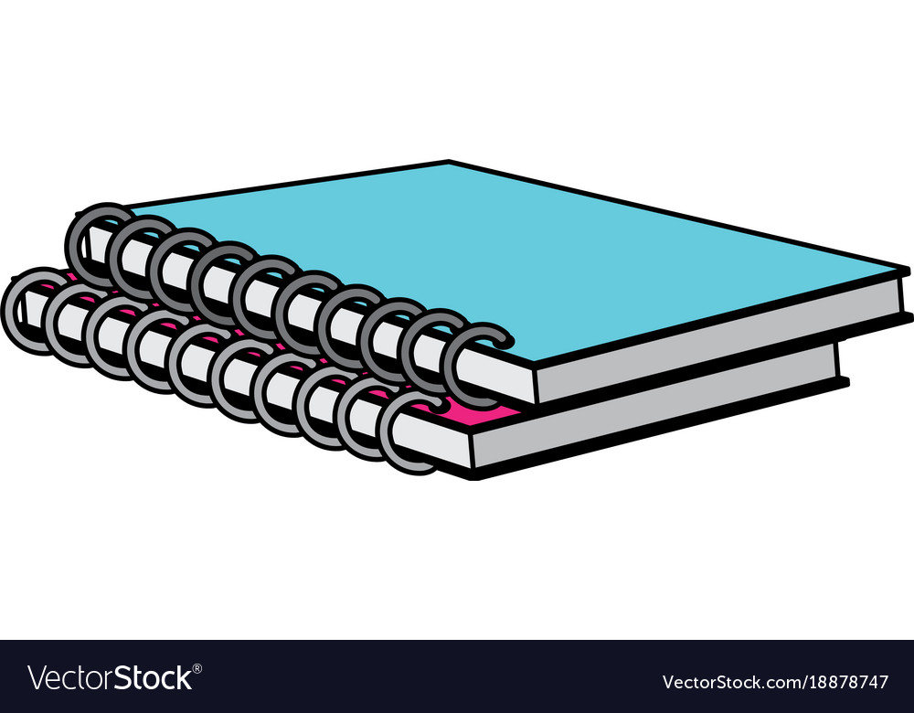 Isolated notebook design Royalty Free Vector Image