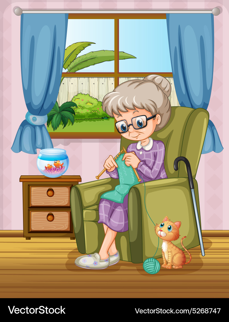Knitting Royalty Free Vector Image - VectorStock