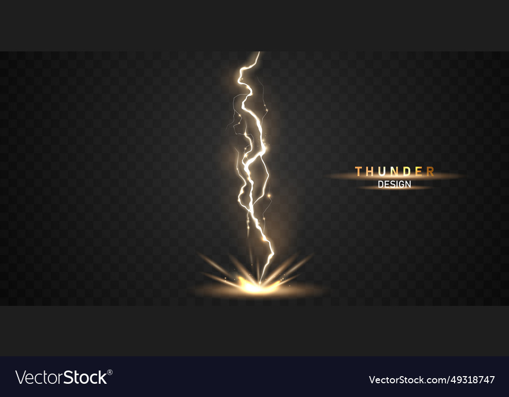 Lightning light effect background realistic flash