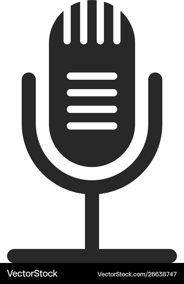 Microphone icon Royalty Free Vector Image - VectorStock
