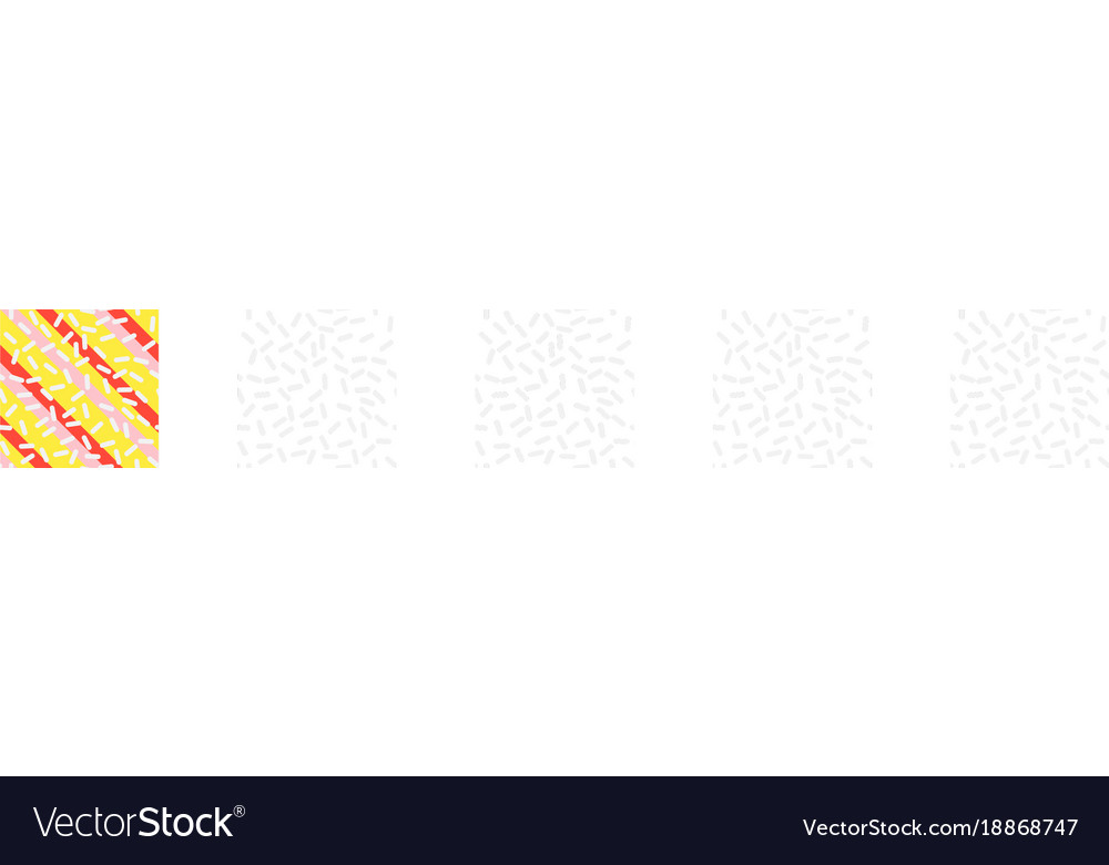 Retro seamless pattern in memphis style design