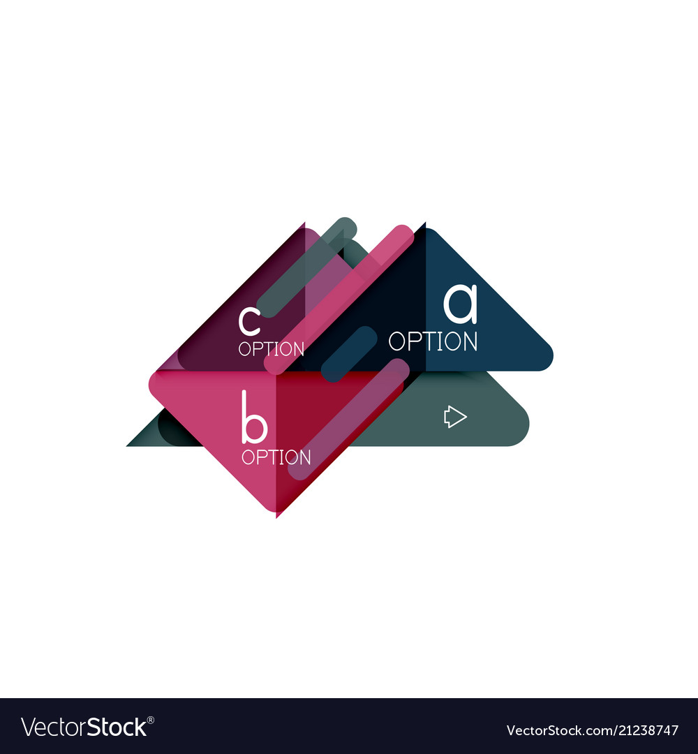 Triangle data visualization design option